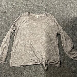 Nine Britton Gray Long Sleeve Tee